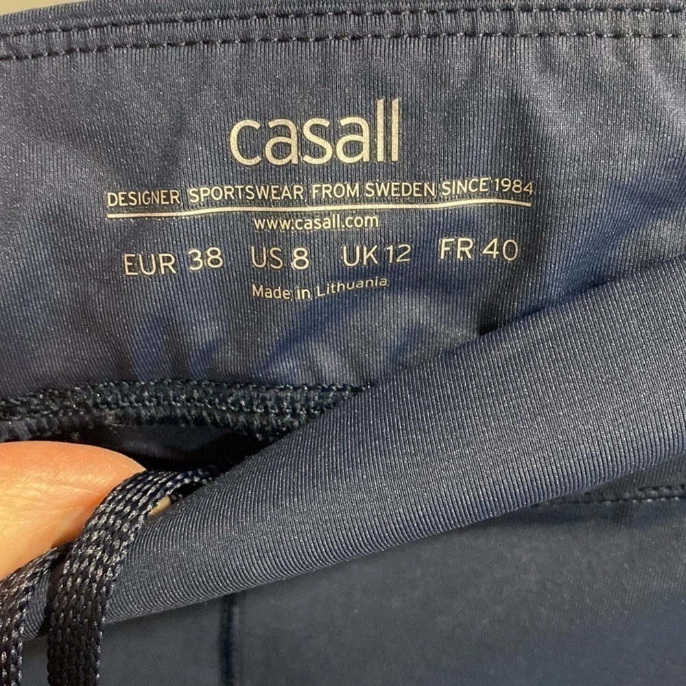 Casall Navy Blue Athletic Leggings EUC - Picture 5 of 11